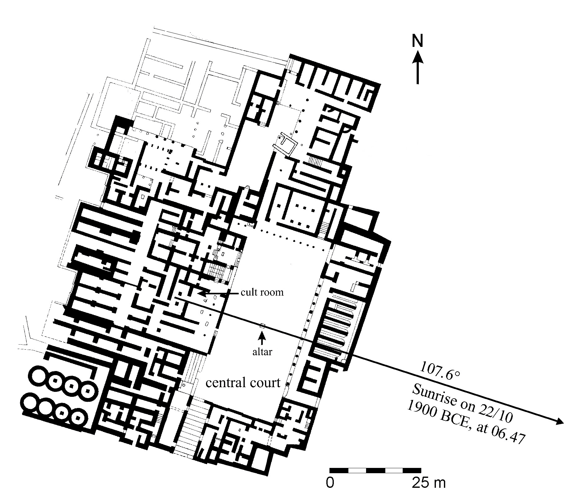Plan of the palace at Malia